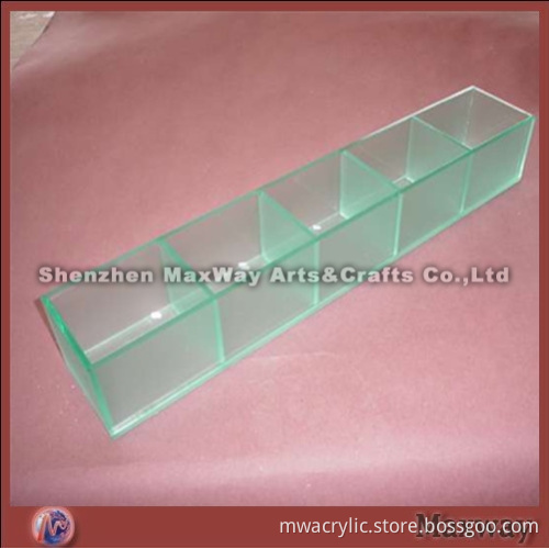 Transparent Thickened 5-Pocket Acrylic Brochure/Leaflet/Document Display Holder/Shelf